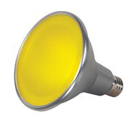 15W PAR38 LED - 40 Beam Spread - Medium Base - 120V - Yellow 
