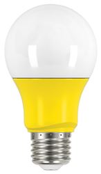 2W A19 LED - Medium Base - Yellow When Lit - 120V 