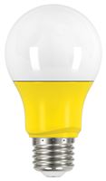 2W A19 LED - Medium Base - Yellow When Lit - 120V 