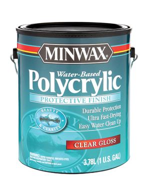 Minwax  Indoor  Clear  Gloss  Water-Based Polycrylic  1 gal.