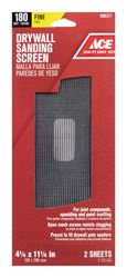 Ace  Silicon Carbide  Drywall Sanding Screen  11-1/4 in. L 180 Grit Fine  2 pk 