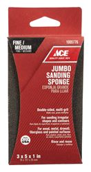 Ace  Aluminum Oxide  Contour Sanding Sponge  3 in. W x 5 in. L Fine/Medium  120/80 Grit 