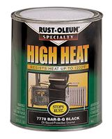 Rust-Oleum Oil Based High Heat Enamel Black Satin 1 qt. 