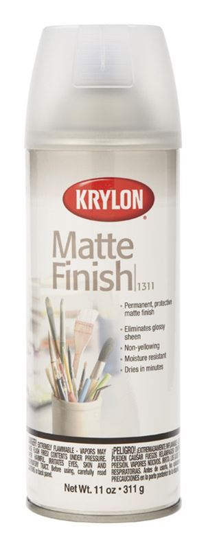 Krylon  Clear  Matte  Finish Spray Coating  11 oz.