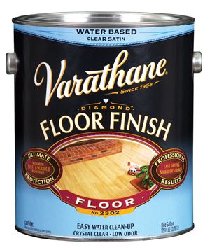 Varathane  Water Based  Satin  Floor Finish  1 gal. Clear