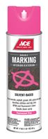 Ace  Sovent-Based  Fluorescent Pink  Upside-Down Marking Spray Paint  17 oz. 