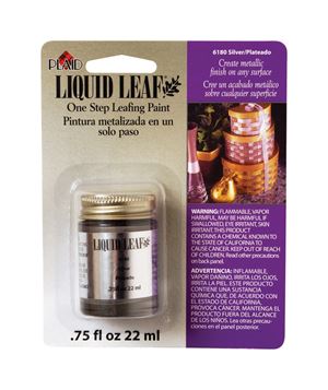 Liquid Leaf  0.8 oz. Metallic  Silver  Restoring Metallic Paint