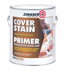 Zinsser Cover Stain  Oil-Based  Interior and Exterior  Primer and Sealer  1 gal. White 