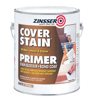 Zinsser Cover Stain  Oil-Based  Interior and Exterior  Primer and Sealer  1 gal. White