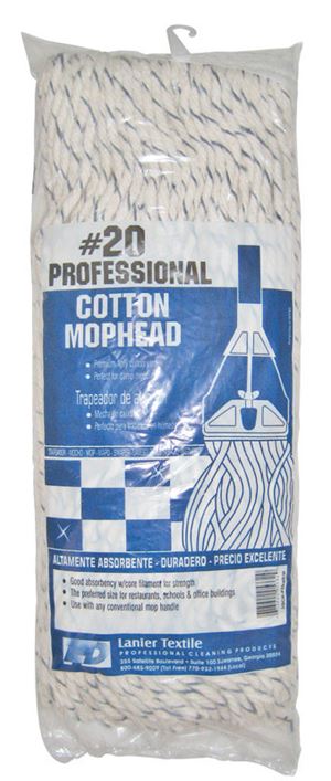 Lanier  #20  Mop Refill  Cotton  1 pk