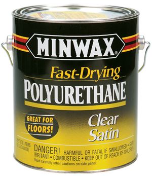 Minwax  Indoor  Clear  Satin  Fast Drying Polyurethane  1 gal.