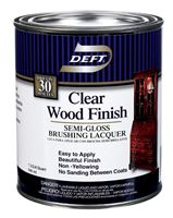 Deft  Wood Finish Lacquer  Semi-Gloss  1 qt. 