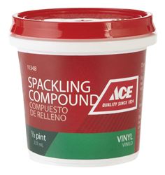 Ace  Vinyl  Ready to Use Spackling Compound  1/2 pt. 