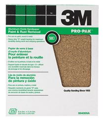 3M  Pro-Pak  Aluminum Oxide  Sandpaper  11 in. L 50 Grit Coarse  1 pc. 