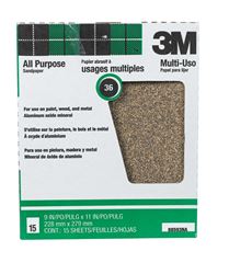 3M  Aluminum Oxide  Sandpaper  11 in. L 36 Grit Extra Coarse  1 pc. 