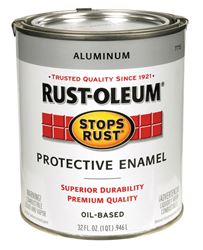 Rust-Oleum Gloss Oil-based Protective Enamel Paint Metallic 1 qt. 