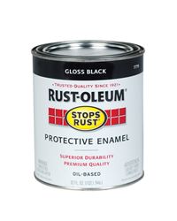 Rust-Oleum Oil Based Protective Enamel Black Gloss 1 qt. 