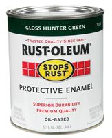 Rust-Oleum  Oil Based  Protective Enamel  Hunter Green  Gloss  1 qt. 