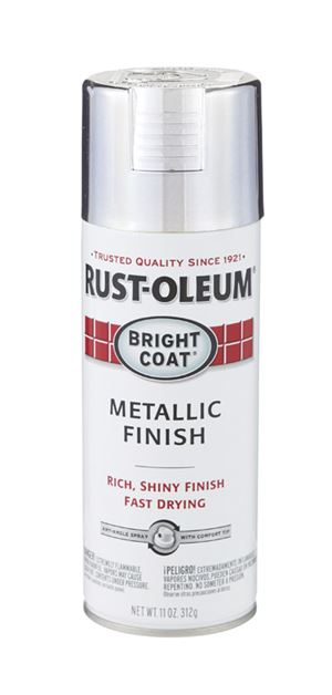Rust-Oleum  Stops Rust  Aluminium  High Gloss  Bright Coat Metallic Spray  11 oz.