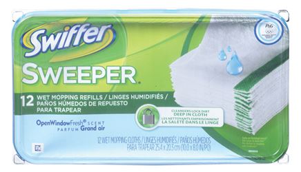 Swiffer  Sweeper  Mop Refill  Cloth  12 pk 
