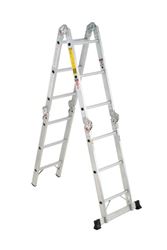 Werner  Aluminum  12 ft. H Articulating Ladder  300 lb. Type IA 