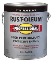 Rust-Oleum  Oil Based  High Performance Protective Enamel  Black  Flat  1 gal. 