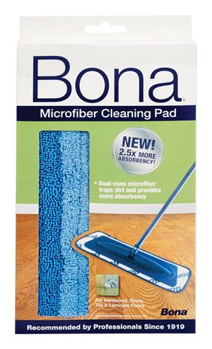 Bona  Microplus  4 x 15  Mop Pad  Microfiber  1 pk
