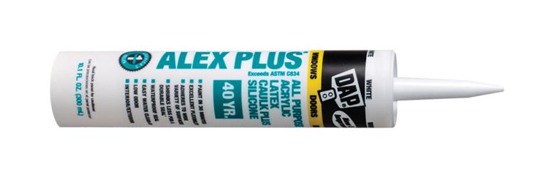 DAP Alex Plus  Acrylic  Caulk  White  10.1 oz. 