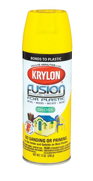 Krylon  Sunbeam  Gloss  Fusion Spray Paint  12 oz.