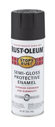 Rust-Oleum Stops Rust Black Semi-Gloss Protective Enamel Spray 12 oz. 