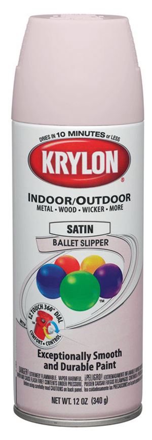 Krylon  Ballet Slipper  Satin  Smooth and Durable Paint  12 oz.