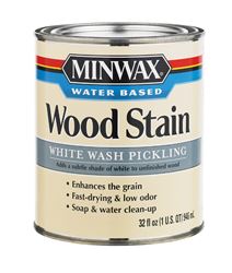 Minwax  Transparent  Water-Based  Wood Stain  White Wash Pickling  1 qt. 