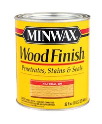 Minwax  Wood Finish  Transparent  Oil-Based  Wood Stain  Natural  Tintable 1 qt. 