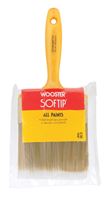 Wooster Softip  4 in. W Flat  Nylon Polyester  Paint Brush 