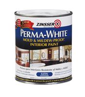 Zinsser  Perma-White  Interior  Acrylic Latex  Mold and Mildew-Proof Paint  White  Satin  1 qt. Whit 