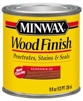Minwax  Wood Finish  Transparent  Oil Based  Wood Stain  Gunstock  1/2 pt. 