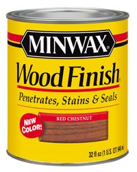 Minwax  Wood Finish  Transparent  Oil-Based  Wood Stain  Red Chestnut  1 qt. 