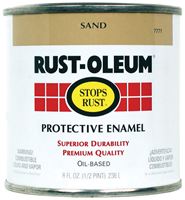 Rust-Oleum  Oil Based  Protective Enamel  Sand  Gloss  1/2 pt. 