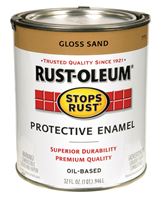 Rust-Oleum  Oil Based  Protective Enamel  Sand  Gloss  1 qt. 