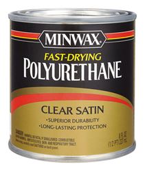 Minwax Satin Clear Fast-Drying Polyurethane 0.5 pt. 