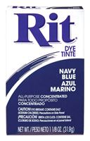 Rit 1-1/8 oz. Navy Blue For Fabrics as well as wood, Wicker, Paper and Plastic Powder Dye 