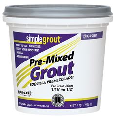 Custom SimpleGrout  White  Sanded Grout  1 qt. 