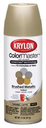 Krylon  ColorMaster  Caramel Latte  Satin  Brushed Metallic Spray Paint  11 oz. 