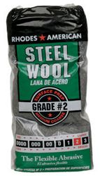 Rhodes American  4 in. W x 8-3/4 in. L Medium Coarse  2 Grade Steel Wool 