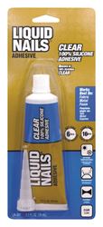 Liquid Nails  Clear Small Projects  Silicone Adhesive  2.5 oz. 
