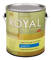 Ace  Royal  Exterior  Acrylic Latex  House & Trim Paint & Primer  Satin  1 gal. Neutral Base 