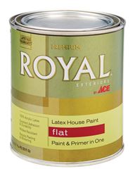 Ace  Royal  Exterior  Latex  House Paint & Primer  Flat  1 qt. Neutral Base 