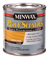 Minwax  PolyShades  Transparent  Polyurethane  Polyurethane Stain  Honey Pine  1/2 pt. 