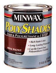 Minwax  PolyShades  Transparent  Polyurethane  Polyurethane Stain  Walnut  1 qt. 