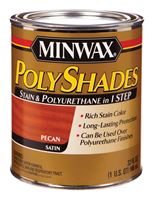Minwax  PolyShades  Transparent  Polyurethane  Polyurethane Stain  Pecan  1 qt. 